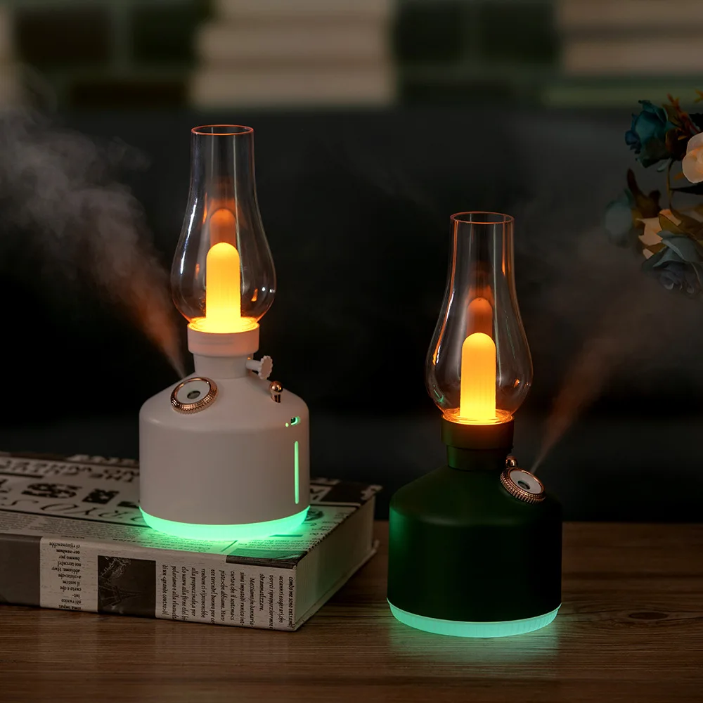 Ночсветильник с USB-зарядкой в стиле ретро, настольная лампа, увлажнитель воздуха, лампа для бара, кафе, ресторана, прикроватная лампа, кероси...
