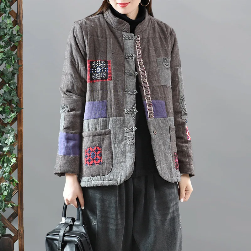 Женская парка с длинным рукавом модная теплая хлопковая хлопковой подкладкой и