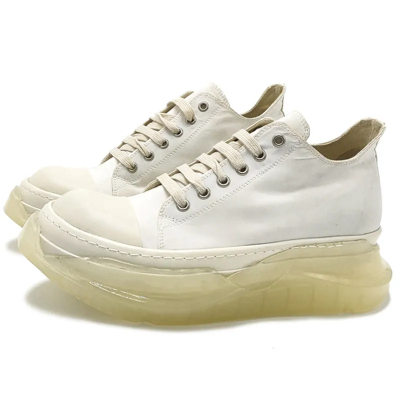 

Women's Shoes Casual Lace Platform Transparent Increase Ladies Sneakers Designer Luxury Spring Autumn Men's Trainer Tennis Shoes