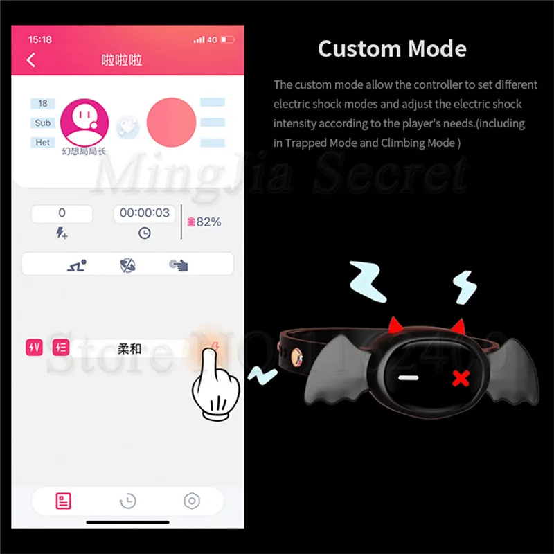 comprar Novo Design App Controle Remoto Colar Diabo Pescoço Choker Choker Elétrico Restrição Bdsm Jogo Adulto Brinquedos Sexuais Para Mulheres Homens Casais
