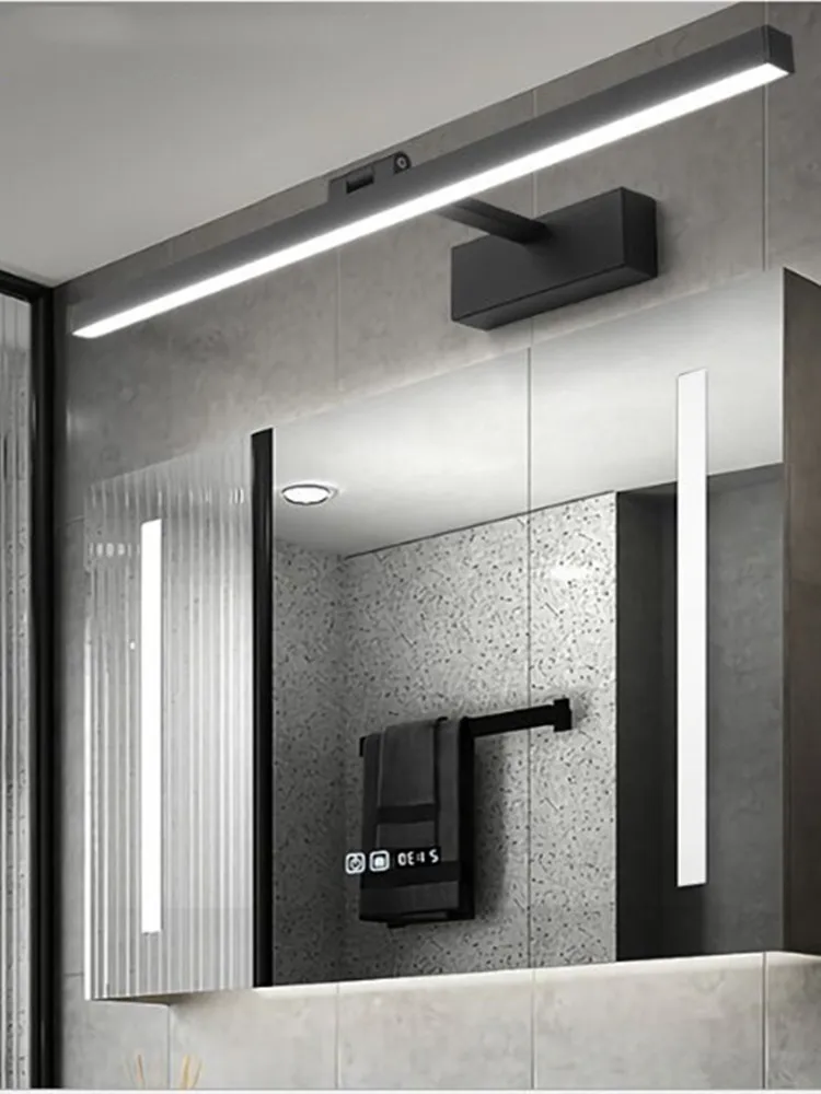New Nordic Modern Led Mirror Headlight Waterproof Fog Toilet Bathroom Wall Lamp Metal Cabinet Light | Лампы и освещение