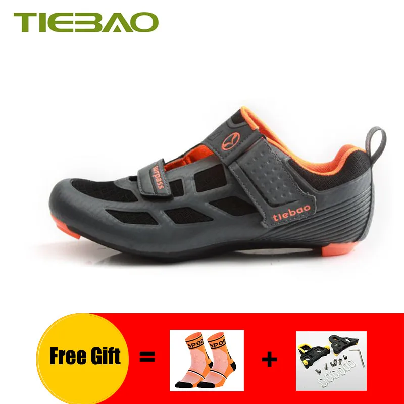 Cleats with 1815 O Tiebao sapatilha ciclismo велосипедная обувь для триатлона Мужская дышащая обувь для шоссейного велосипеда суперзвезда спортивная обувь для верховой езды - Цвет: Cleats with 1815 O