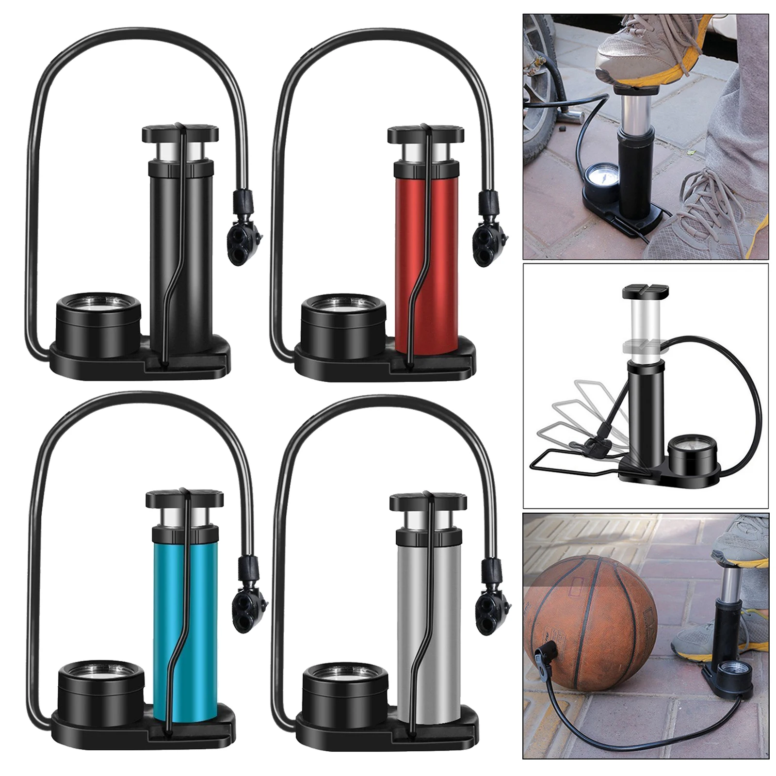 

Portable Mini Tire Pump, Foot Activated Pump, Tire Inflator with