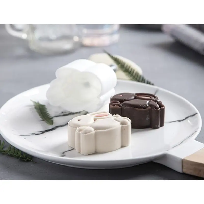 50 г цилиндрическая форма для лунного торта с 3D ручным прессом выпечки Луна сделай