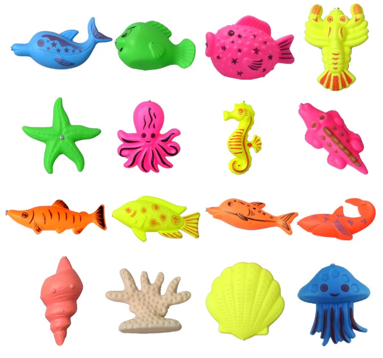 13 шт./компл. детский набор рыболовных игрушек для мальчиков и девочек магнитные