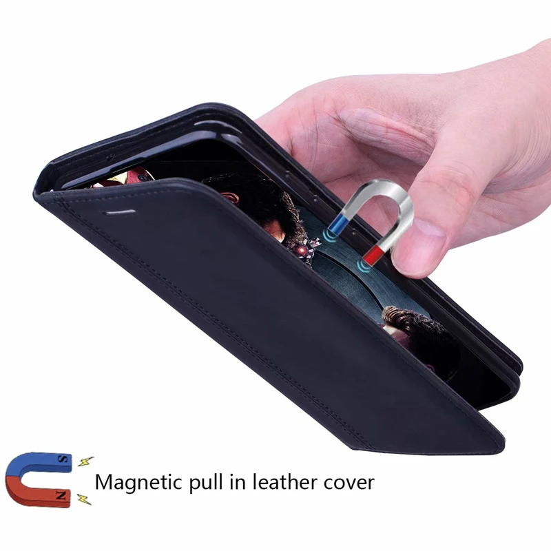 

Leather Magnetic Flip Case for Xiaomi Redmi 9A Note 9 9s 8 7 6 5 Pro max A2 Lite K20 7 6a Pro Note 8T 7 Card Wallet Stand Cover