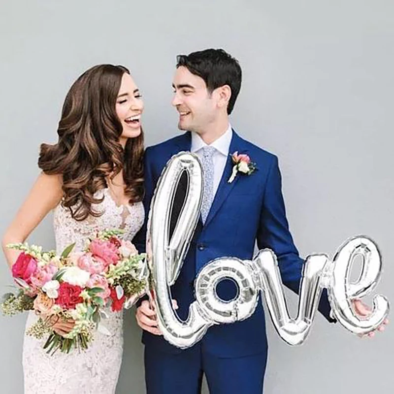 Love Letter Diamond Ring Foil Balloons Lips Balloon Wedding Anniversary Valentine's Day Party Decorations Supplie Helium Globos | Дом и