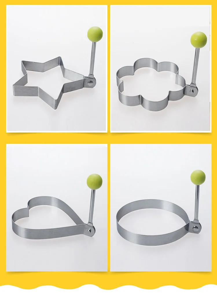 

Hot Fried Egg Pancake shaper Stainless Steel Shaper Mould Mold Kitchen Cooking Tools Pancake Rings