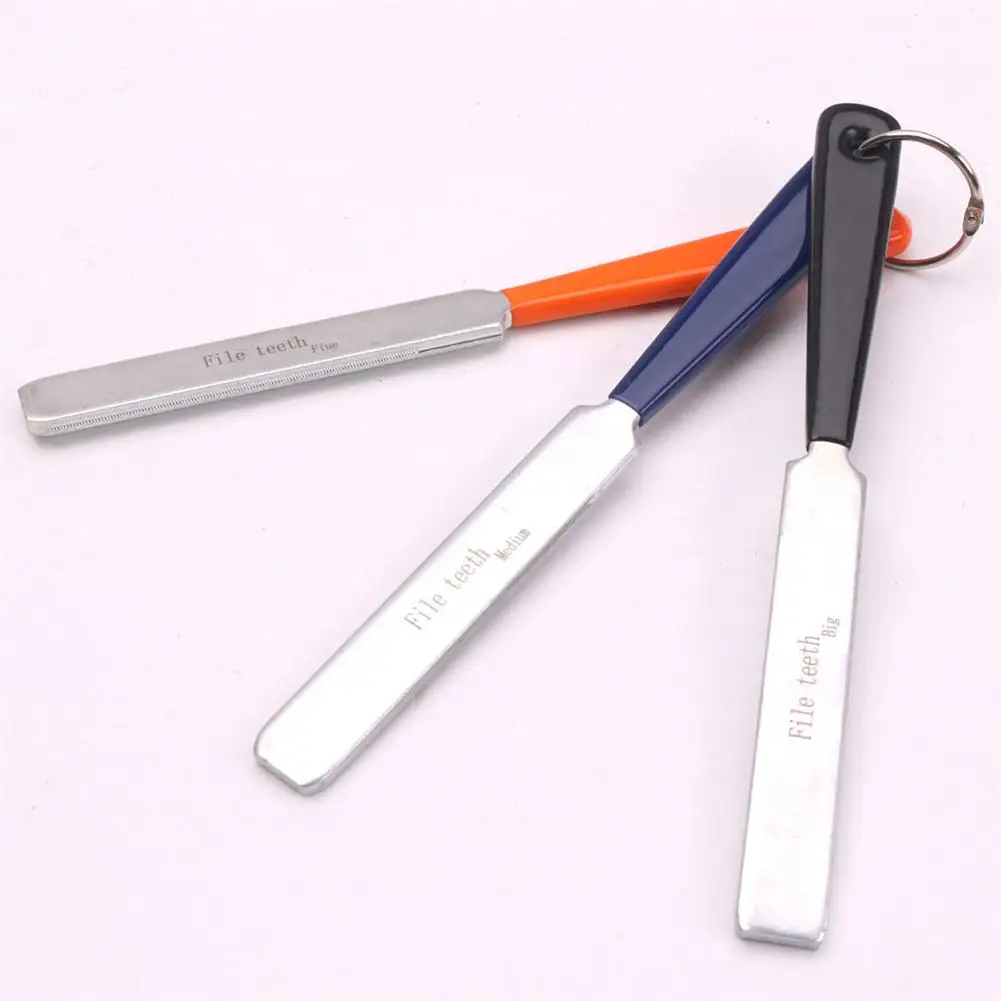 

3pcs/set Guitar Nut Slotting Saddle Files Luthier Tool Guitar Steel Fret Nut File