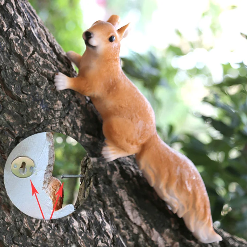 Креативное полимерное украшение для сада в виде белки аксессуары дома и улицы