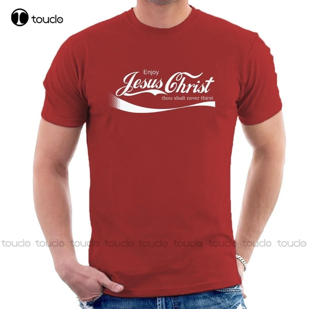 

Новинка, модная футболка с изображением веселого Иисуса Христа, забавная Мужская футболка в стиле Кристиан Кокс, высококачественные футбол...