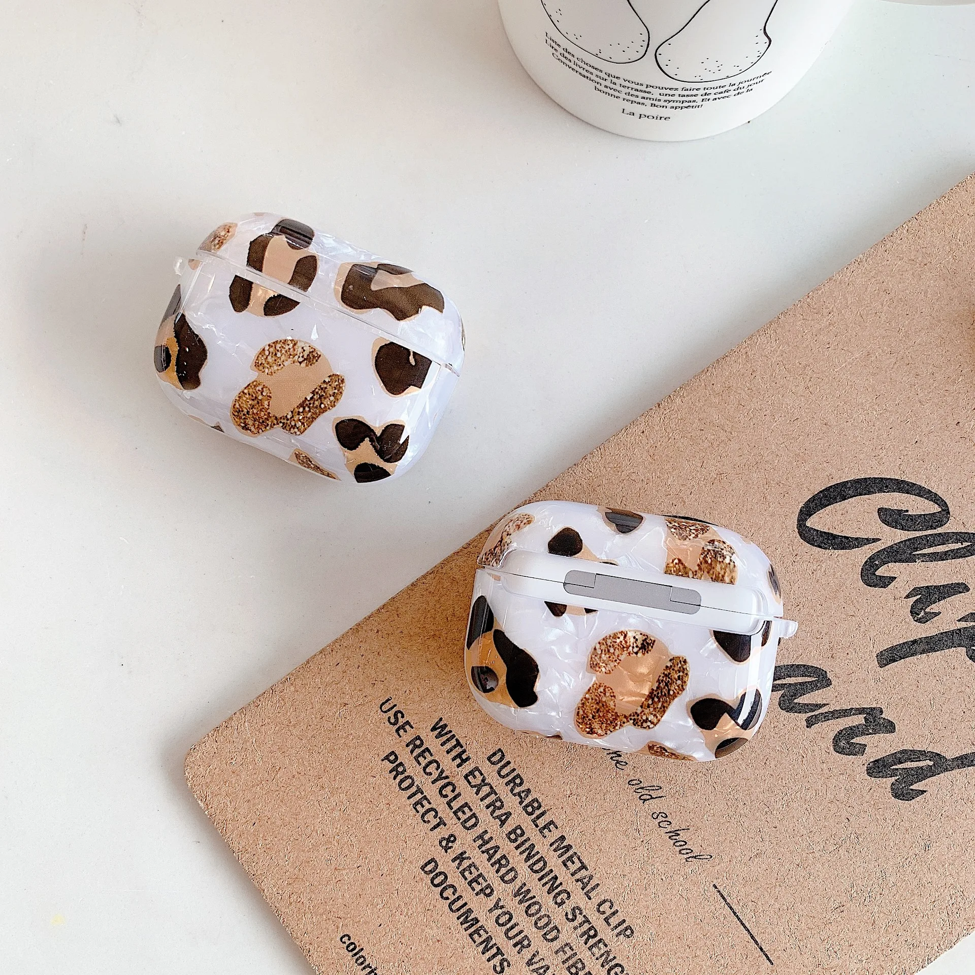 Мягкий силиконовый чехол с леопардовым принтом для Airpods Pro роскошный защитный Airpod