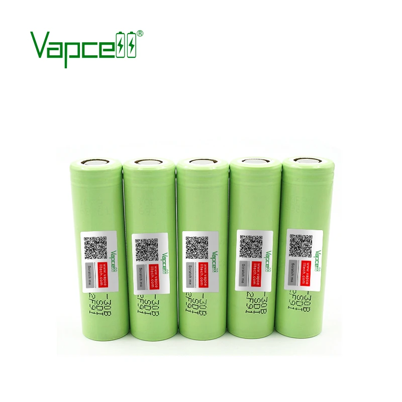 Оригинальная литиевая батарея Vapcell 18650 30B 3000mAh 4 35 V литий ионная разрядка