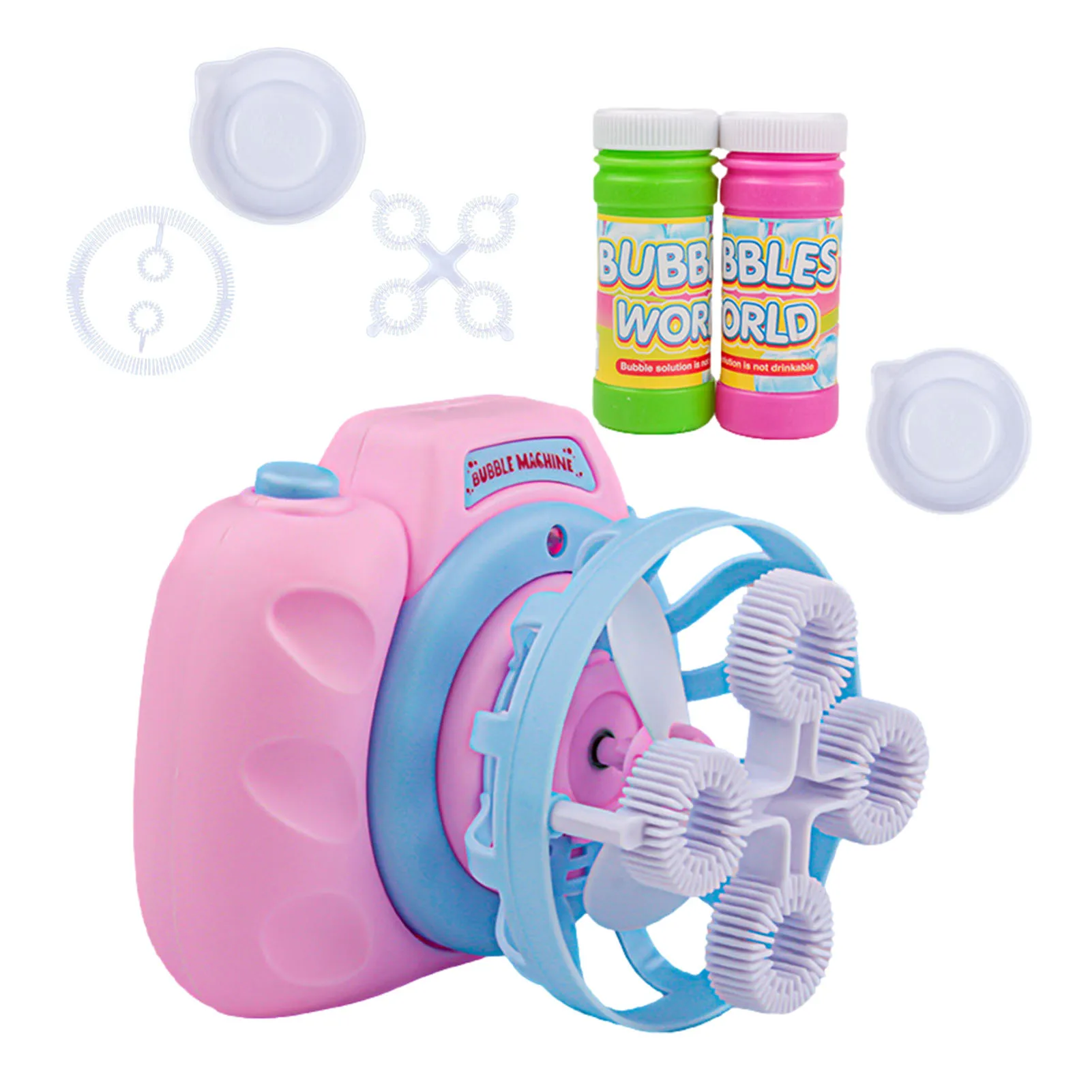 

Kids Camera Bubble Machine Automatic Bubble Blower with Lights