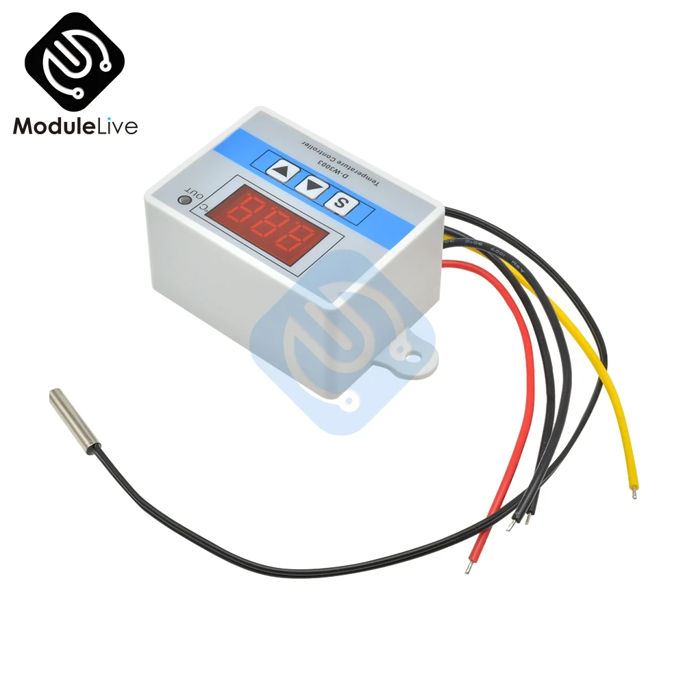 Цифровой светодиодный термостат постоянного тока 12 В W3003 регулятор температуры