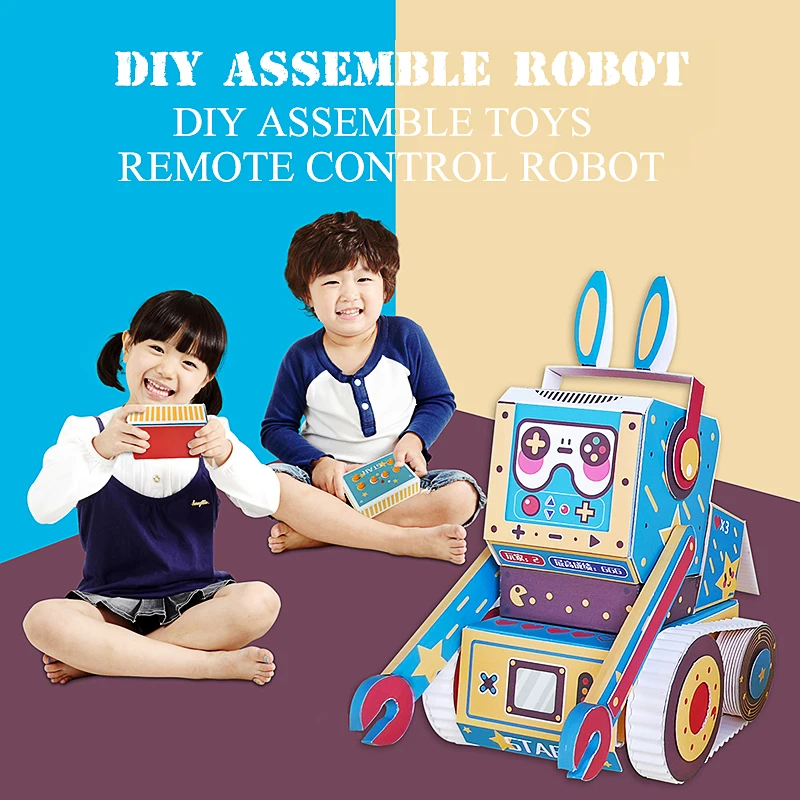 Электрический робот в сборе детский сборный блок с дистанционным управлением