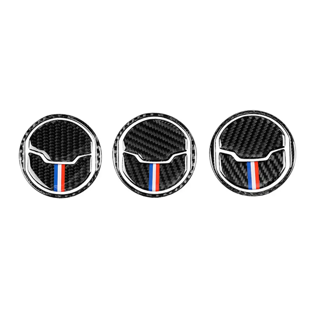 

Carbon Fiber Car Central Air Outlet Trim Sticker for Ford 15 16 17