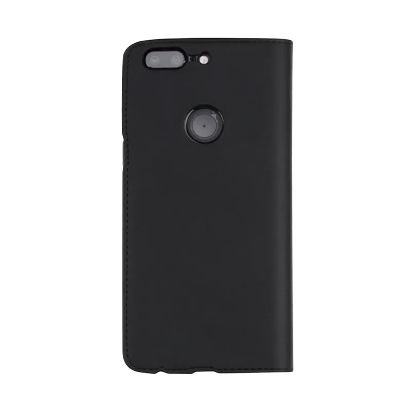 Официальный чехол-книжка для Oneplus 5T из искусственной кожи, умный кожаный чехол с слотом для карт для One Plus 5T Funda