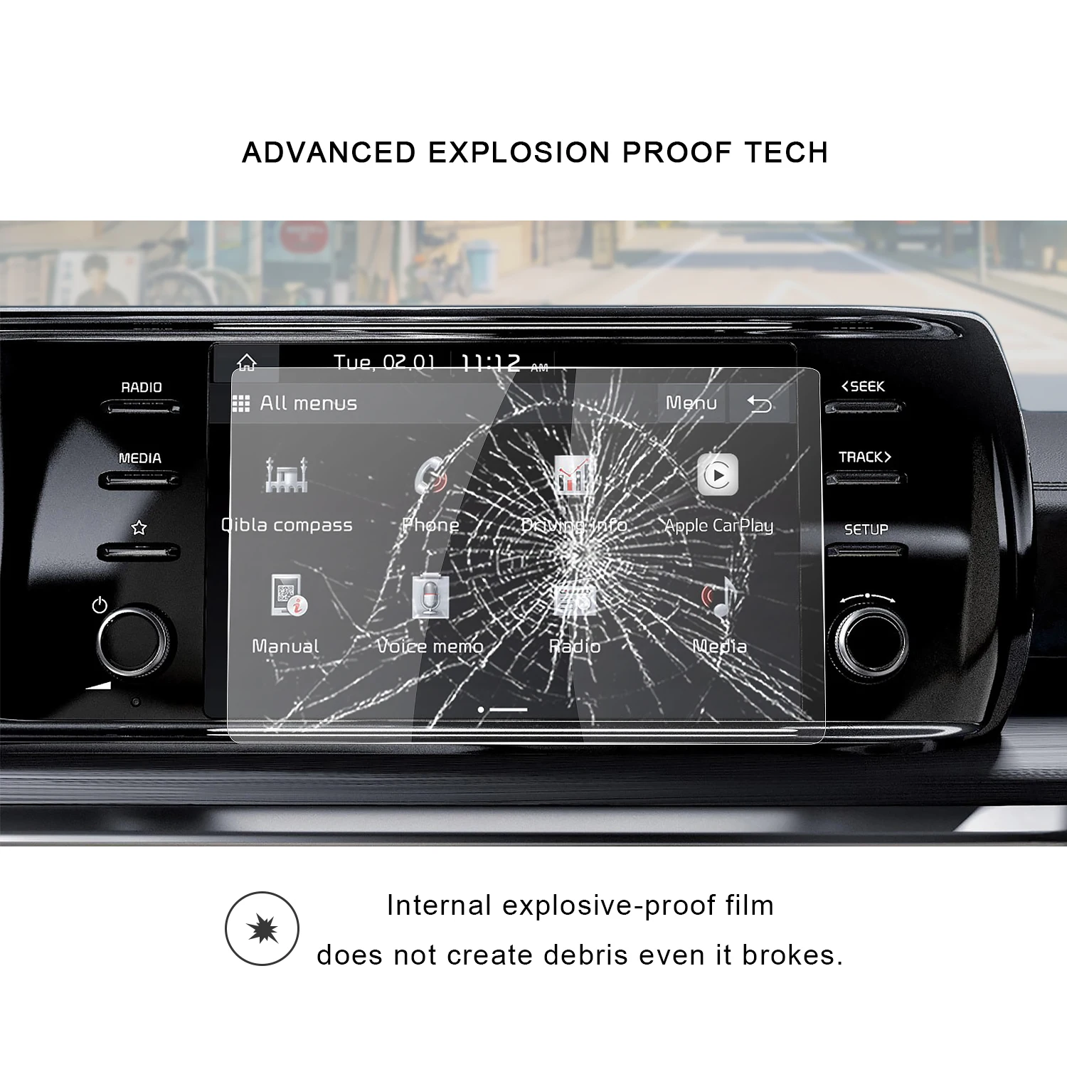 ruiya for k5 dl3 2020 8inch car navigation touch center screen protector auto interior accessories tempered glass film 208126mm free global shipping