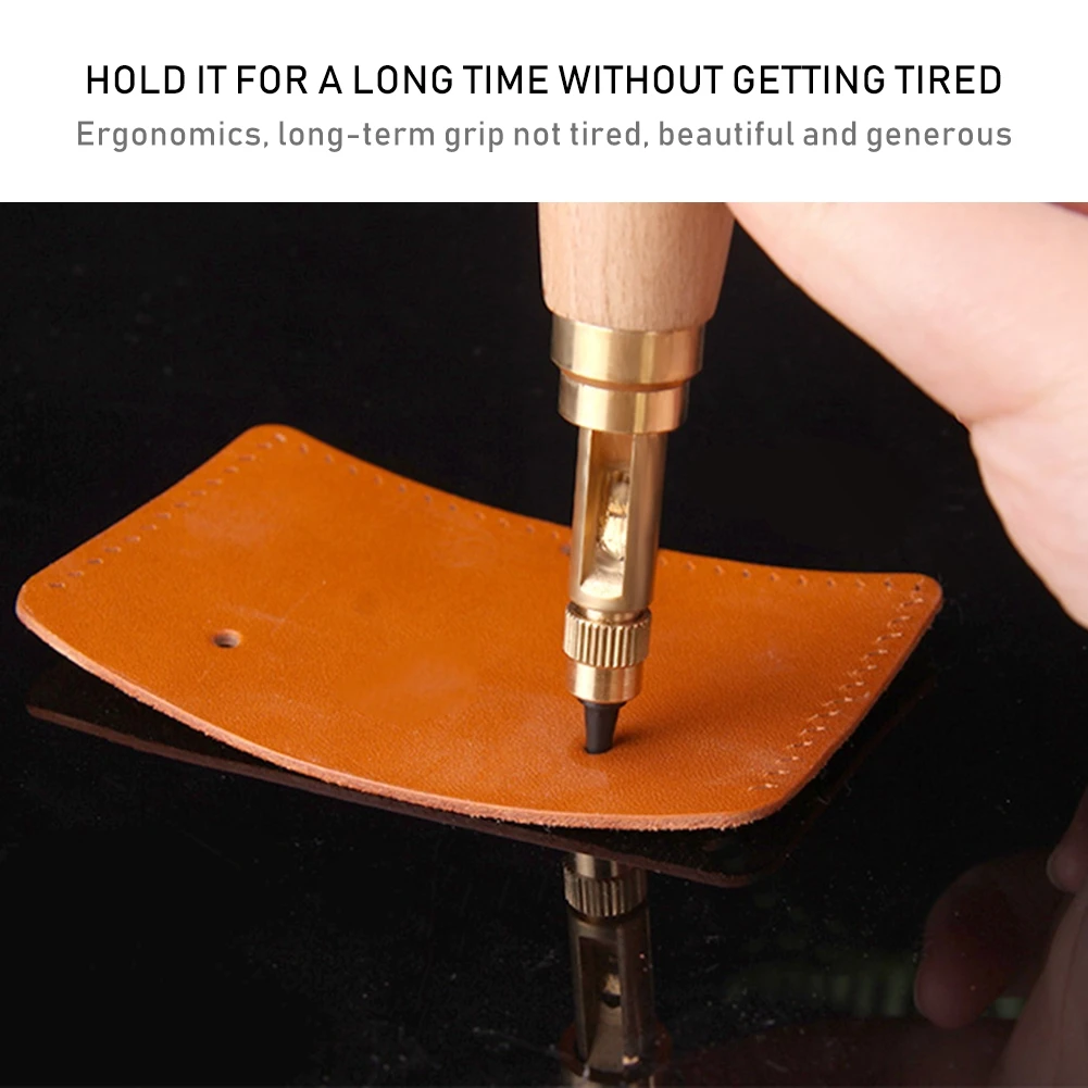 Автоматический инструмент для сверления кожи регулируемый винт кольцо кожаного