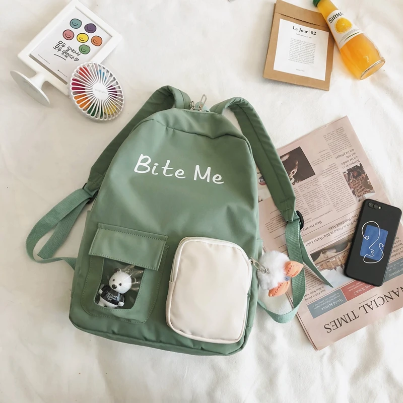 Школьные ранцы для девочек подростков женский рюкзак из нейлона мягкие