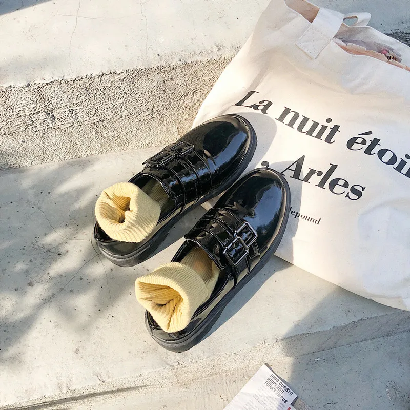 

Spring/Autumn Fashion Women Leather Shoes Female New Vintage Pedal Lady Lazy Single Shoes Walking Zapatillas De Tacon W35-28