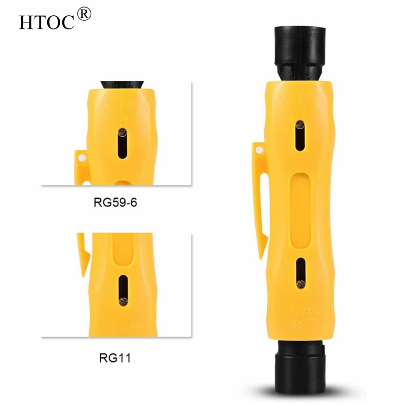 Инструмент для зачистки коаксиального кабеля двухсторонний резак RG59 RG11 RG7 RG6