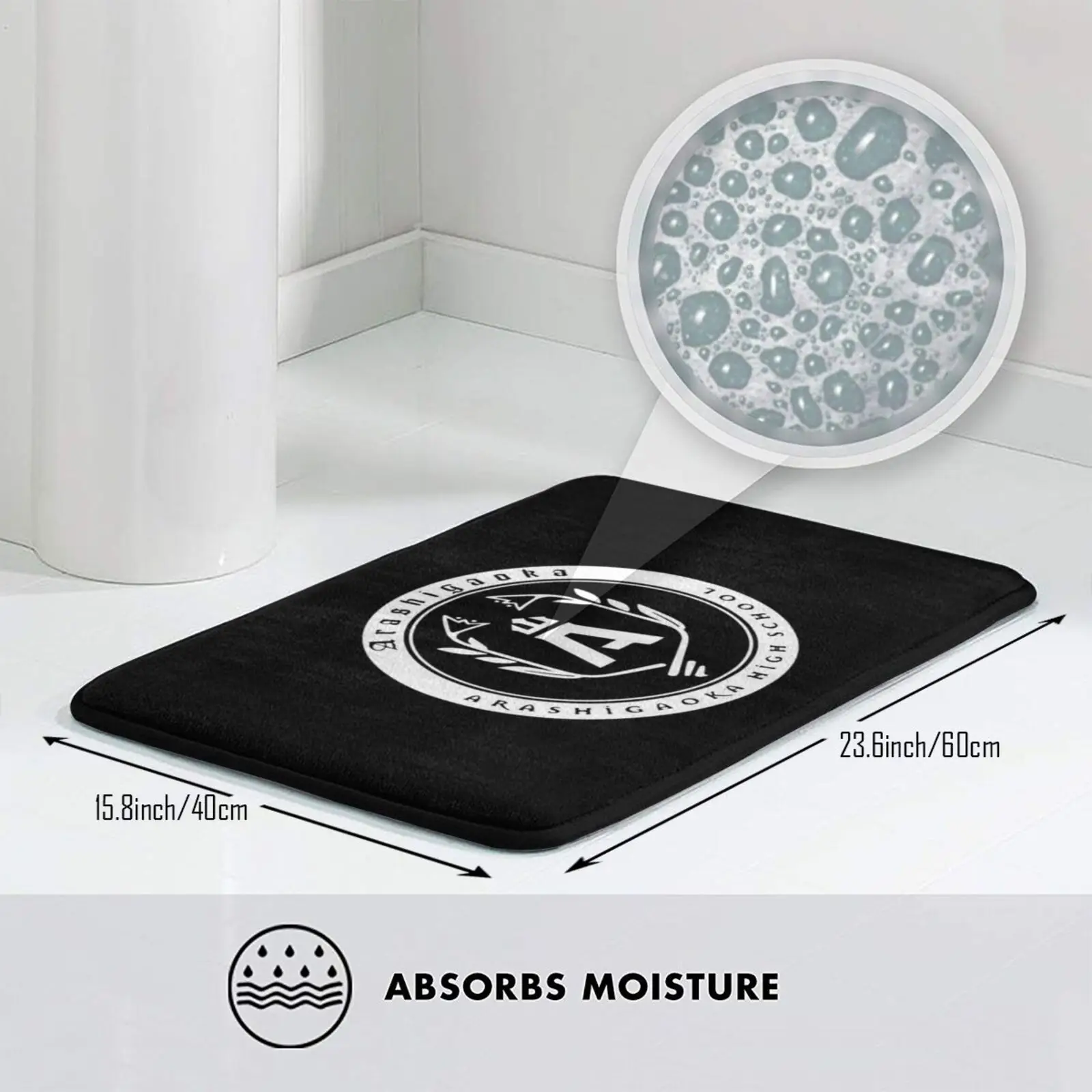 Белый коврик Kuma Arashi подушка Мягкий Нескользящий Коврик Bear Kureha Ginko Lulu аниме школа