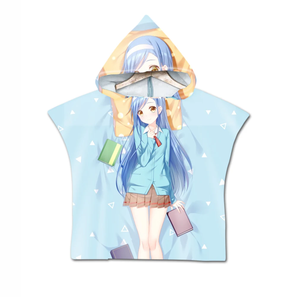 Пляжное полотенце в стиле аниме для красивой девушки одеяло впитывающие Детские