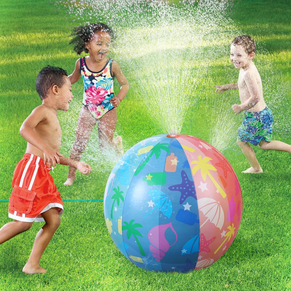 

IBASETOY Sprinkler Rainbow Beach Inflatable Outdoor Sprinkling For Summer Garden Lawn 80x80
