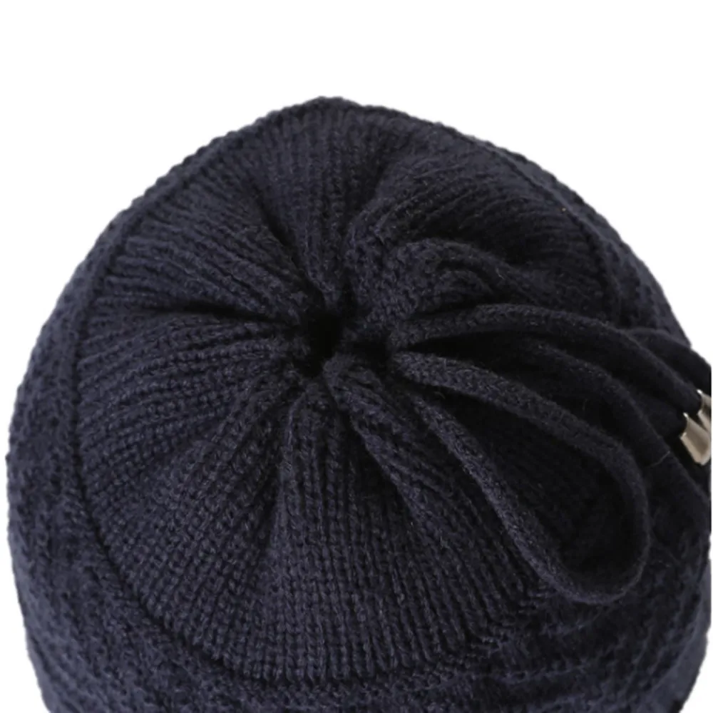 Новинка искусственная кожа бархатная Теплая Лыжная шапочка с кулиской шарф MZ010 |