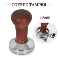 professional coffee tamper 58mm coffee powder press tamp espresso grinder handle hammer barista cafe accessories