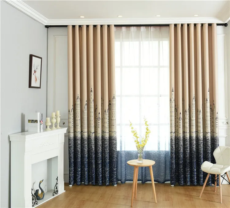 Занавески для гостиной столовой с принтом плотные детские занавески мальчиков и