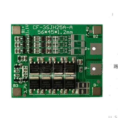Защитная плата BMS 3S 25A для литий ионного аккумулятора ионный аккумулятор