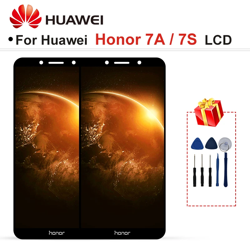 ЖК дисплей для HUAWEI Honor 7A 5 45 дюйма планшетофон с сенсорным экраном S запасная часть