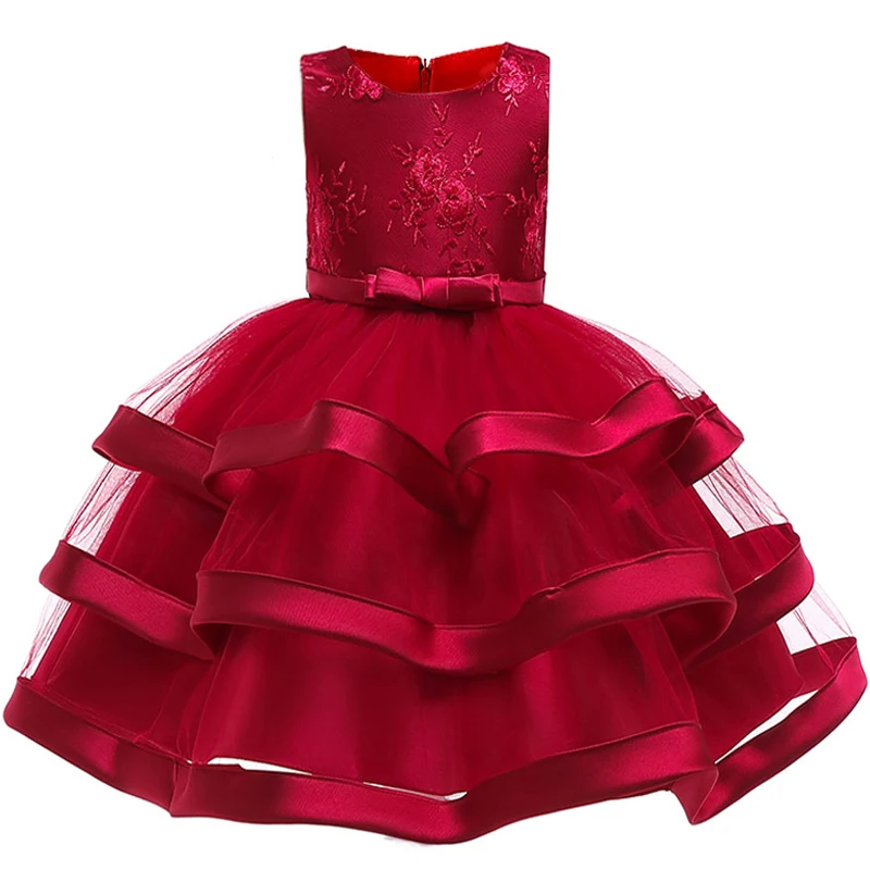 Пушистое свадебное платье для девочек детская летняя Милая праздвечерние чная