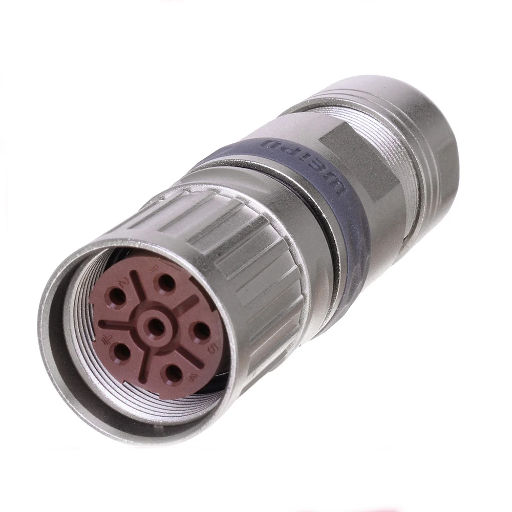 M23 TK 6Pin 8Pin 9Pin 12Pin 17Pin 19Pin разъем водонепроницаемый IP67 адаптер Metial обжимное