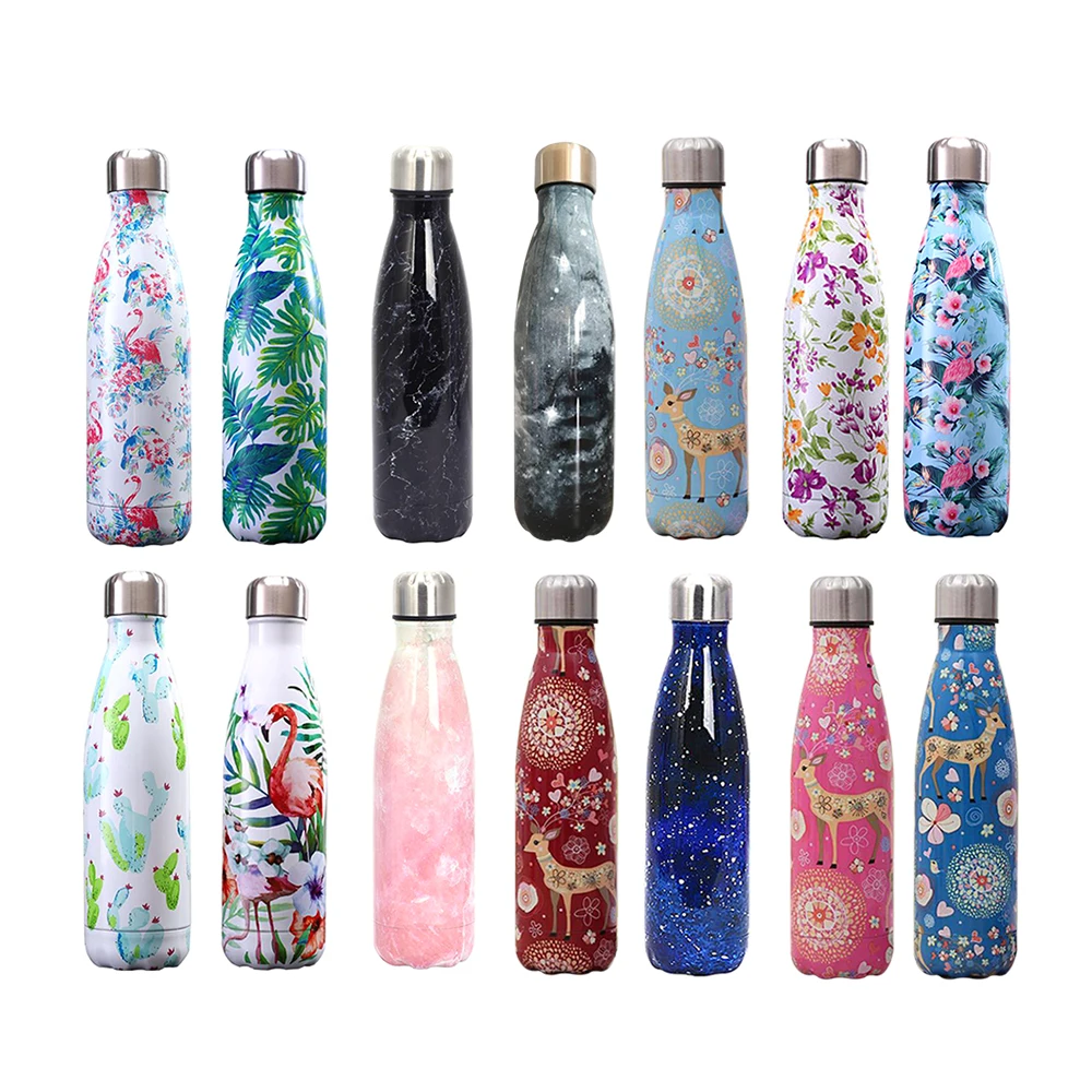 Термос из нержавеющей стали 500 мл портативные бутылки для воды|Вакуумные фляги и