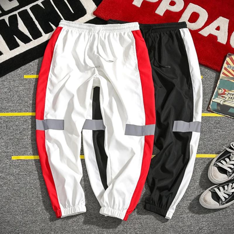 

Hot Sale Men's Side Striped Harem Pants Tide brand Sweatpants Male Urban Casual Fashion Joggers trousers men Hip Pop Streetwear