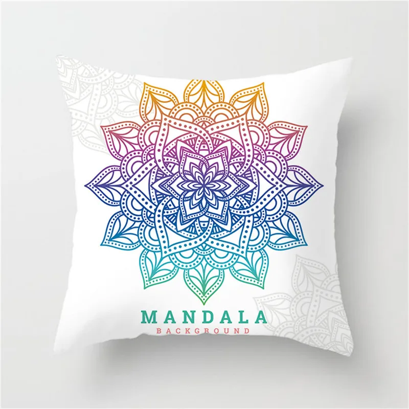 Наволочка с геометрическим градиентом Fuwatacchi Мандала наволочка для домашнего