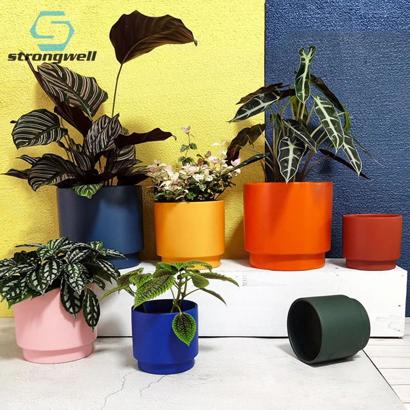 

Strongwell Home Garden Decoration Accessories Flower Pot Bonsai Potted Living Room Desktop Display Ornament Succulent Planter