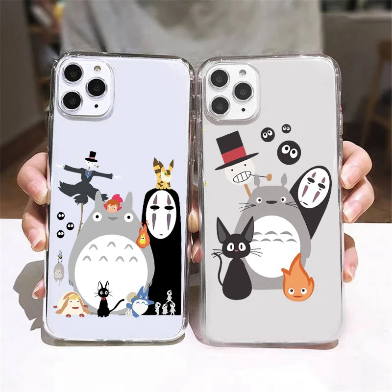 Чехол для телефона с рисунком аниме Унесенные призраками Тоторо iPhone 13 12 11 Pro XS MAX