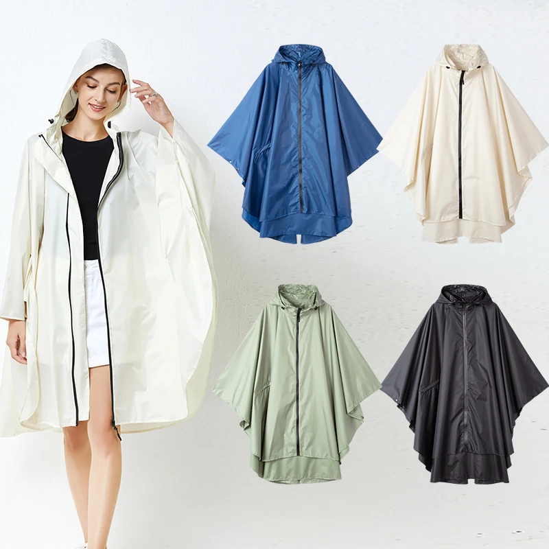 Плащ-дождевик японский женский Модное пончо для прогулок и длинных поездок