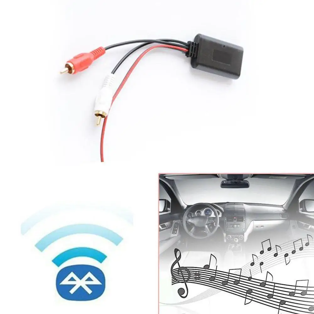 Универсальный Bluetooth AUX приемник модуль 2 RCA кабель аудио адаптер Авто вход для