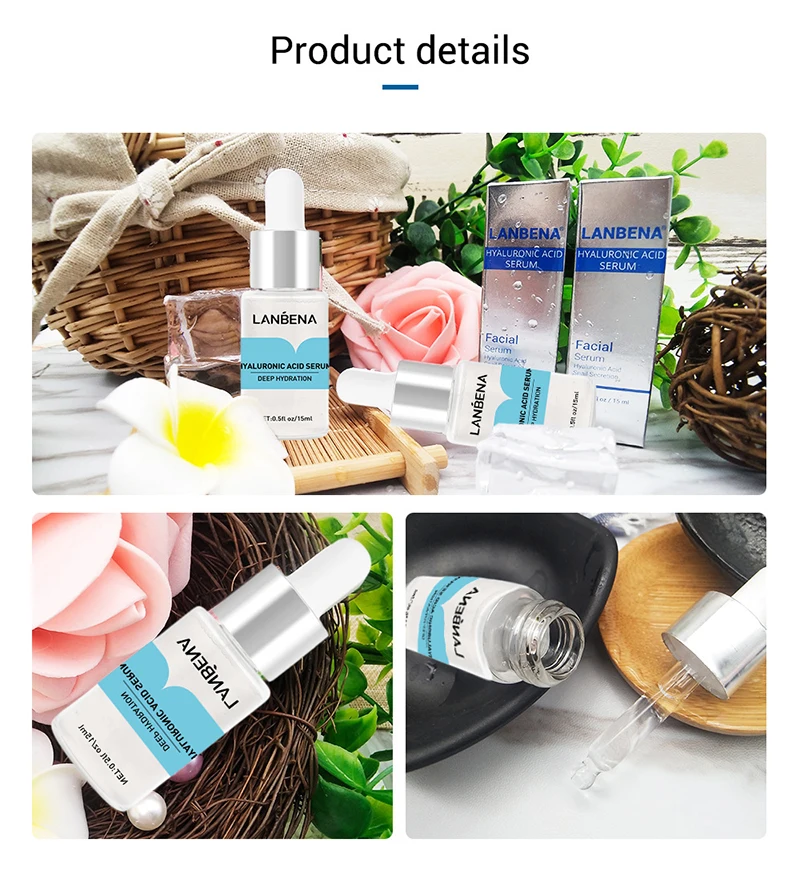 

15ml Hyaluronic Acid Essence Anti-Aging Hyaluronic Acid Face Serum Moisturizing Whitening Shrink Pores Firming Face care