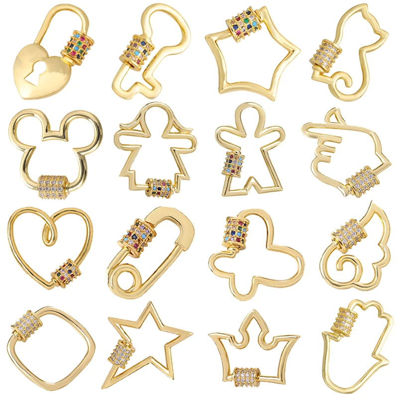 DIY Ручная работа для ожерелья застежка крючок винт пряжка кольца открытая одна