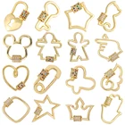 DIY Ручная работа для ожерелья застежка крючок винт пряжка кольца открытая одна петля для DIY ожерелье браслет принадлежности для изготовления ювелирных изделий