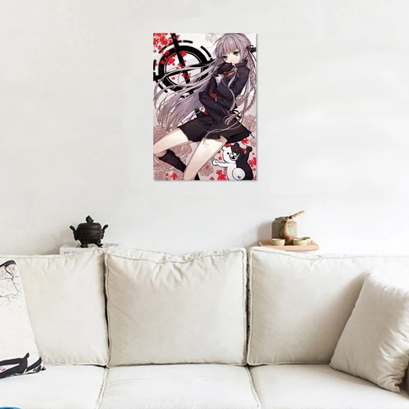 Аниме мультфильм данганронпа: триггер счастливый рисунок постер украшение