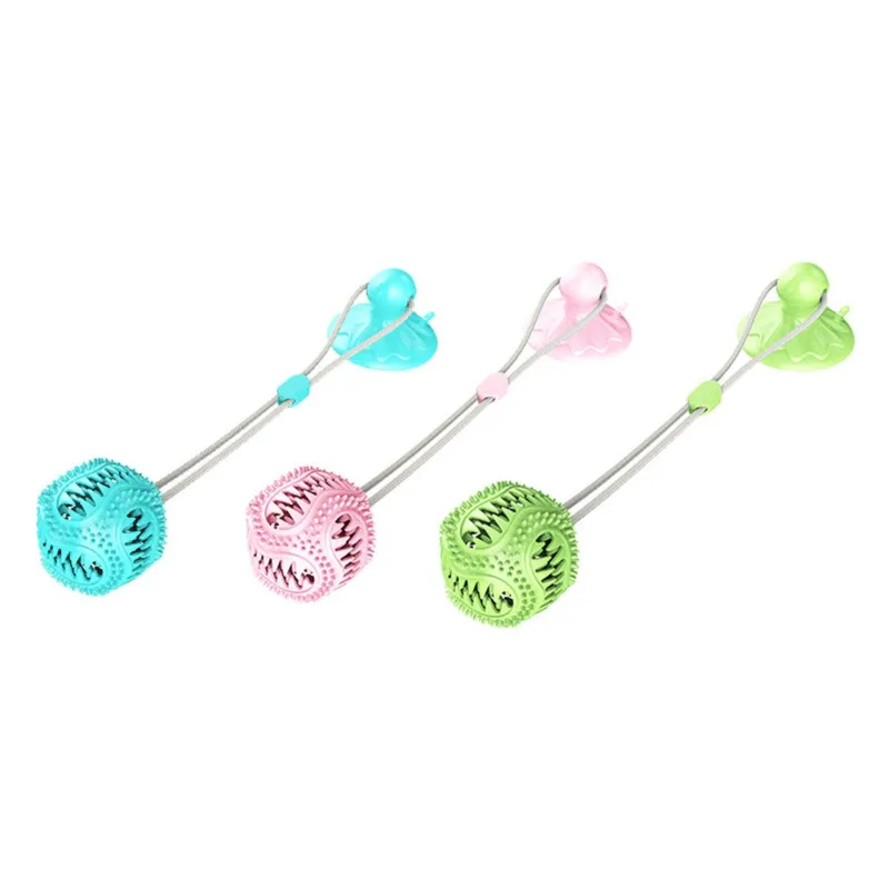 

Pet Dog TPR Sucker Toy Pet Bite Resistant Toy for Puppy Pet Molar Teeth Cleaning Toy Pet Interactive Leaking Toy Pet Product #