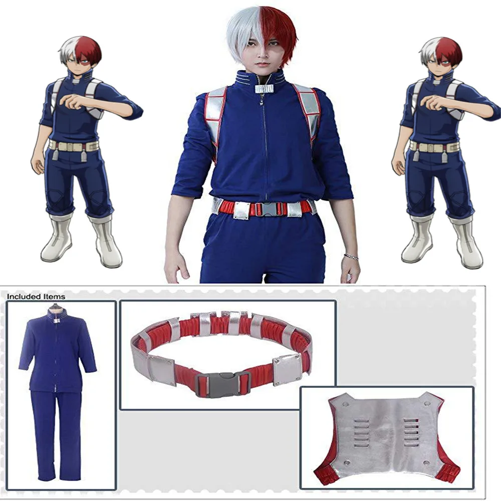 Аниме Boku без герой Косплэй костюм мой Todoroki шото комбинезоны маскарадная форма